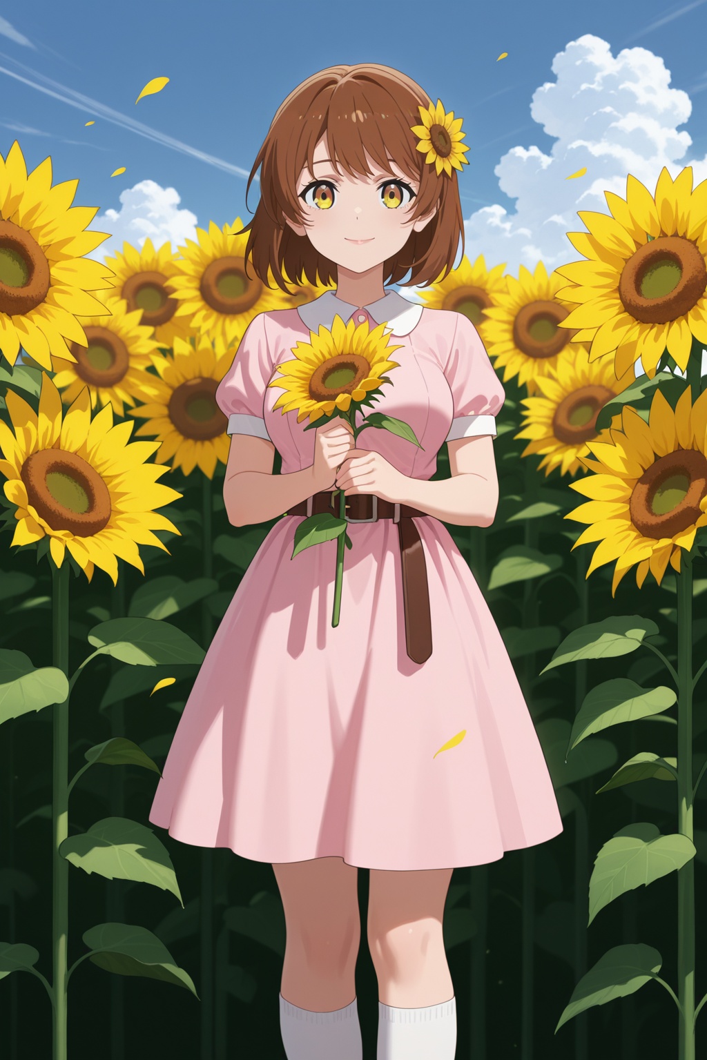 WaterMagician,  1girl,  flower on Tensor.Art