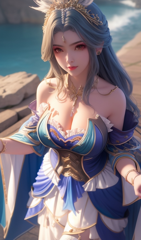 <lora:642-DA-完美世界-龙女:0.8>(,1girl, ,best quality, ),looking at viewer,  ,ultra detailed background,ultra detailed background,ultra realistic 8k cg,, ,masterpiece, (( , )),, ,   ,   cure blossom,  ,,  (cleavage), (), ,,