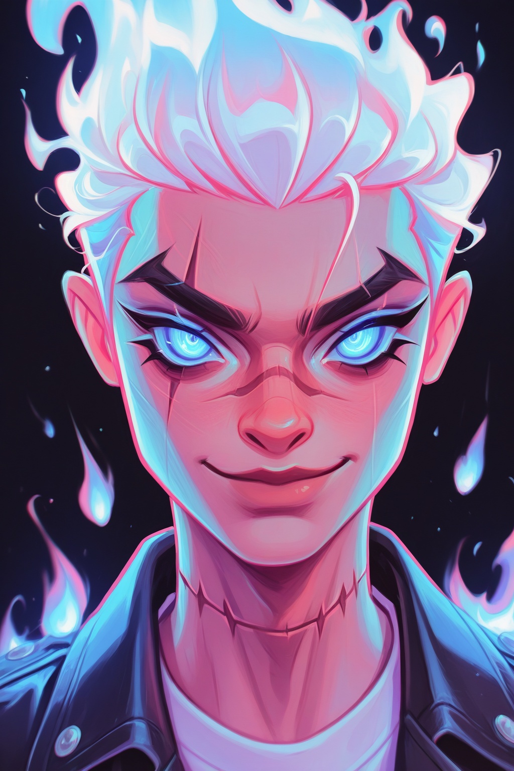 ch1a,  pastel colors,  blue fire on Tensor.Art