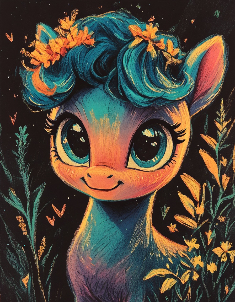 ncpy13 style cute my little pony pastels drawing ,  score_9,  score_8_up on Tensor.Art