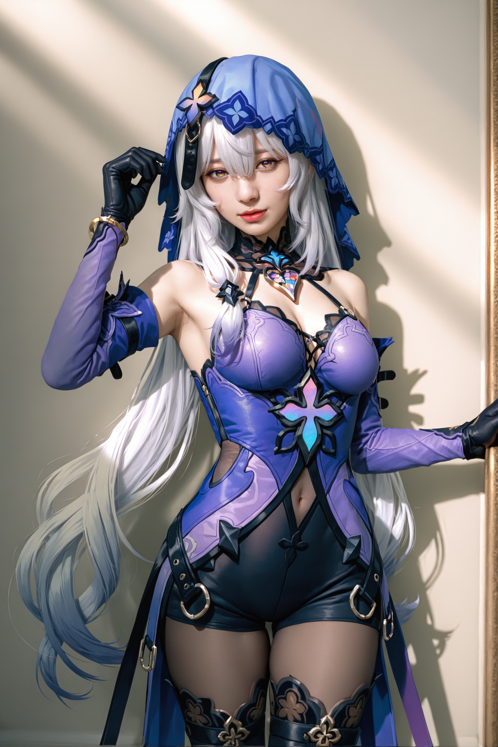 (realistic),(photorealistic:0.9),detailed,photo-referenced,.,.,.,.,1girl,cowboy shot,.,black swan \(honkai: star rail\),.,<lora:RE184MG-000018:0.8>,, very awa, masterpiece, best quality, highres, absurdres,, Photorealistic, Hyperrealistic, Hyperdetailed, analog style, soft lighting, subsurface scattering, realistic, heavy shadow, masterpiece, best quality, ultra realistic, 8k, golden ratio, Intricate, High Detail, film photography, soft focus