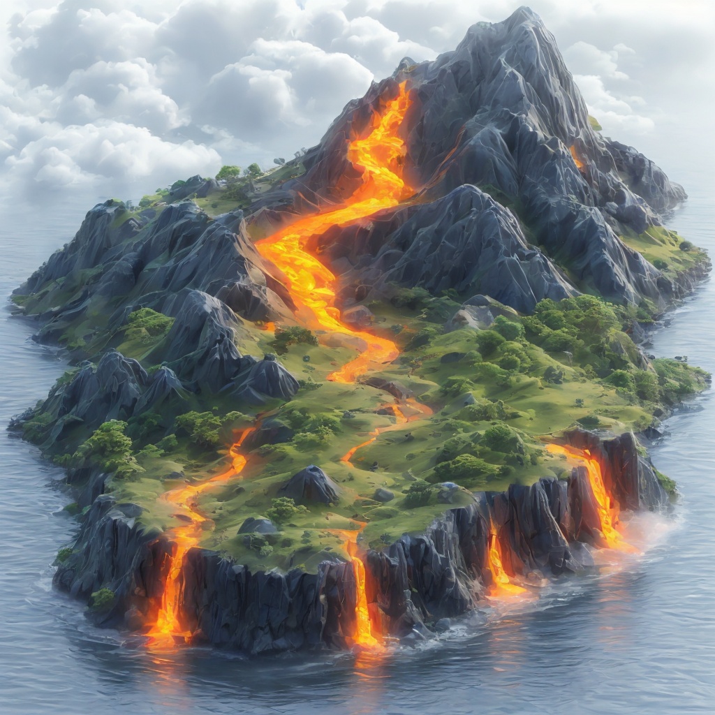 volcano,<lora:lora-000008.by_tusi:1>,