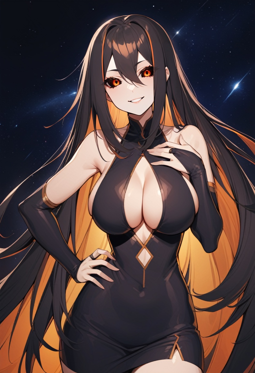 solo,  1girl,  blackhole-chan on Tensor.Art