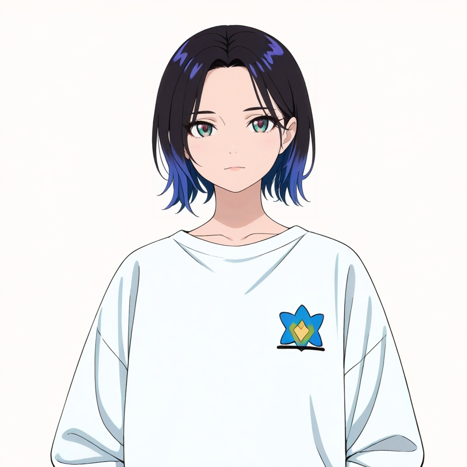 masterpiece, best quality,(white background:1.2),looking at viewer,SOLO,simple background,   anime_style, gquuuuuux_style<lora:GquuuuuuX_style-ILL:0.8>