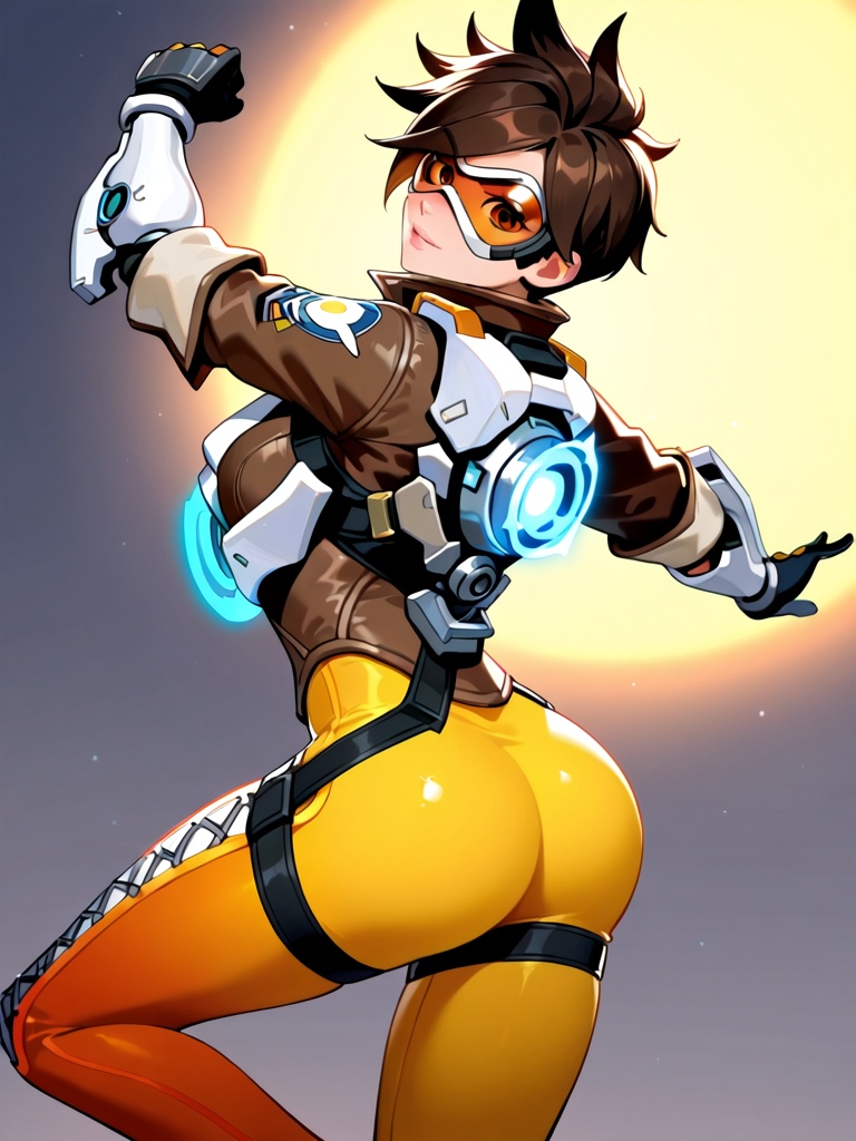1girl,  tracer (overwatch),  general on Tensor.Art