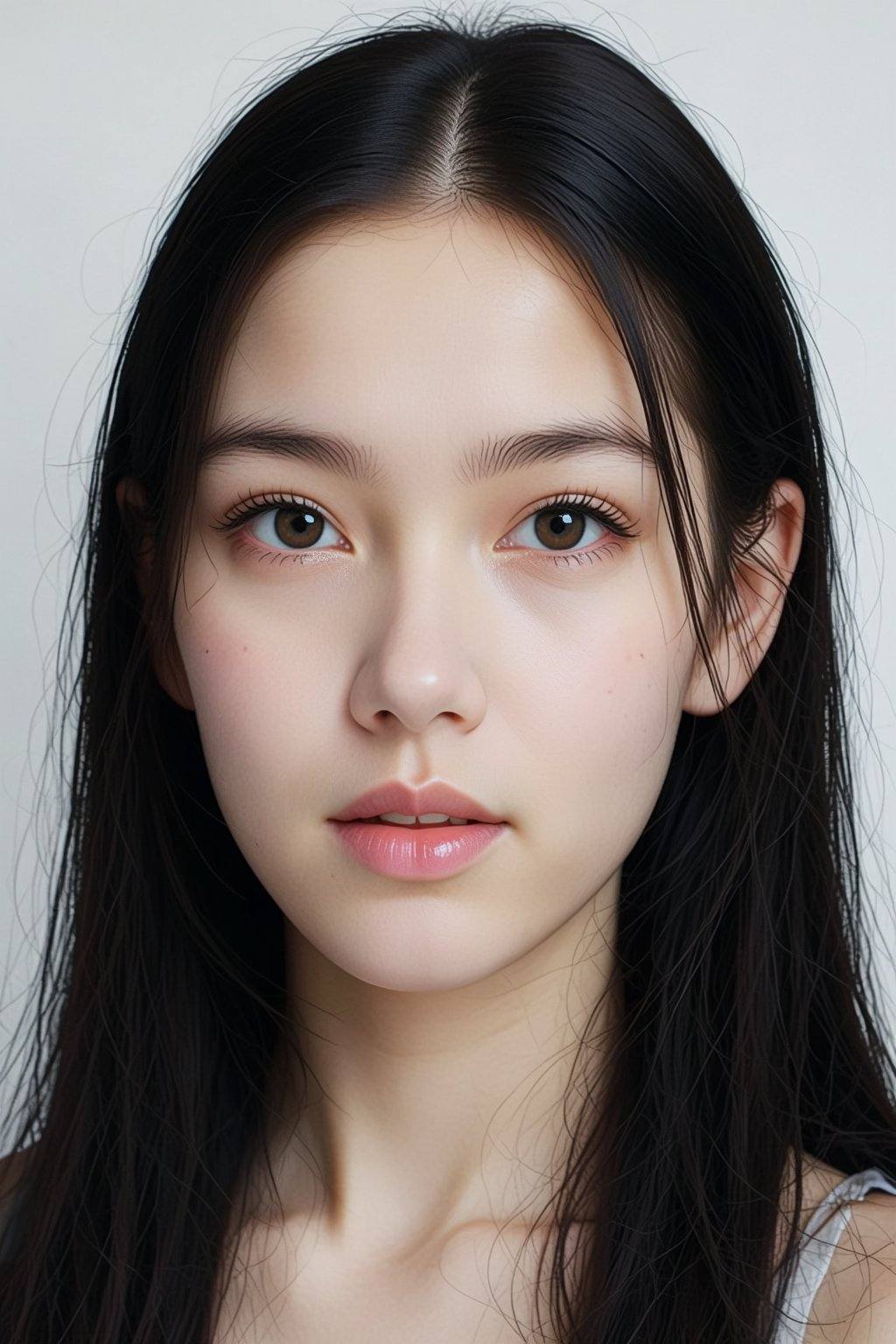 1girl,  solo,  black hair on Tensor.Art