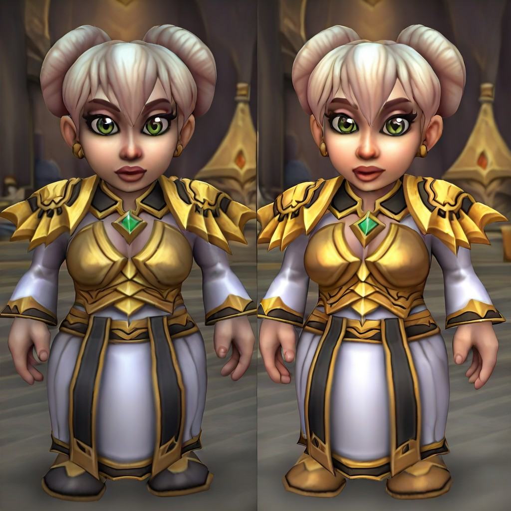 wow-chromie,  blone hair,  green eyes on Tensor.Art