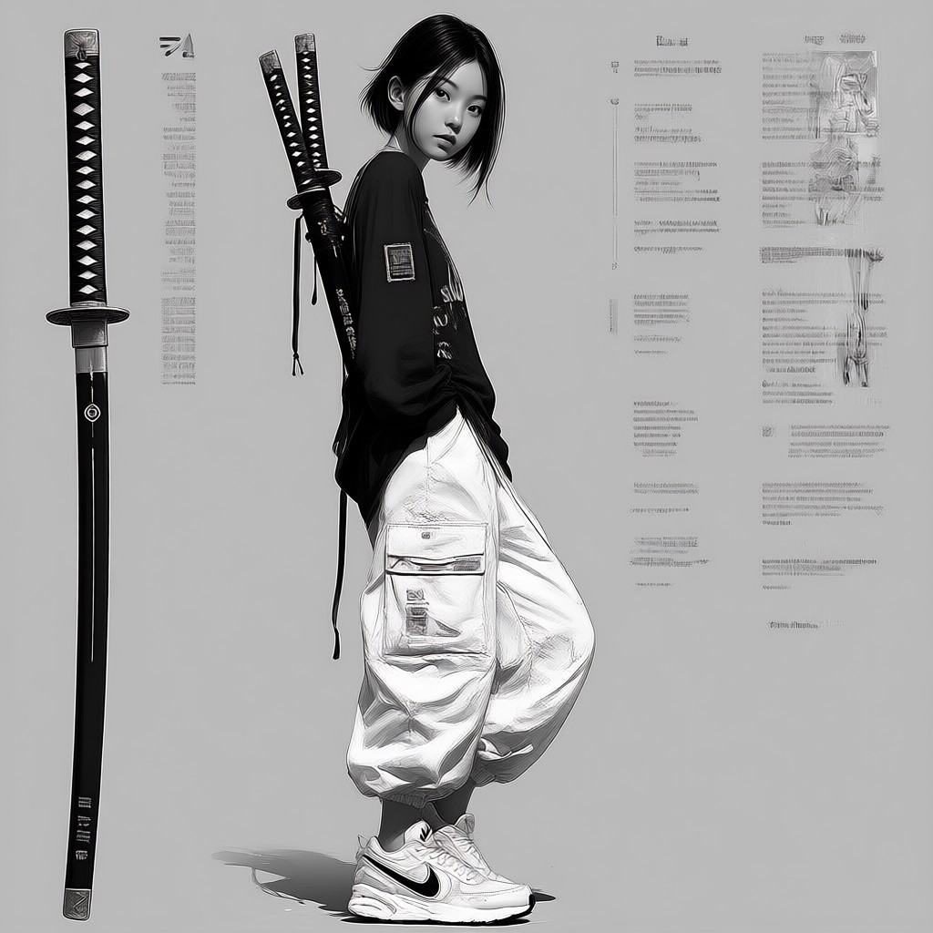 1girl,  weapon,  solo on Tensor.Art