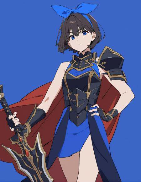 1girl,  kamo kamen,  holding weapon on Tensor.Art
