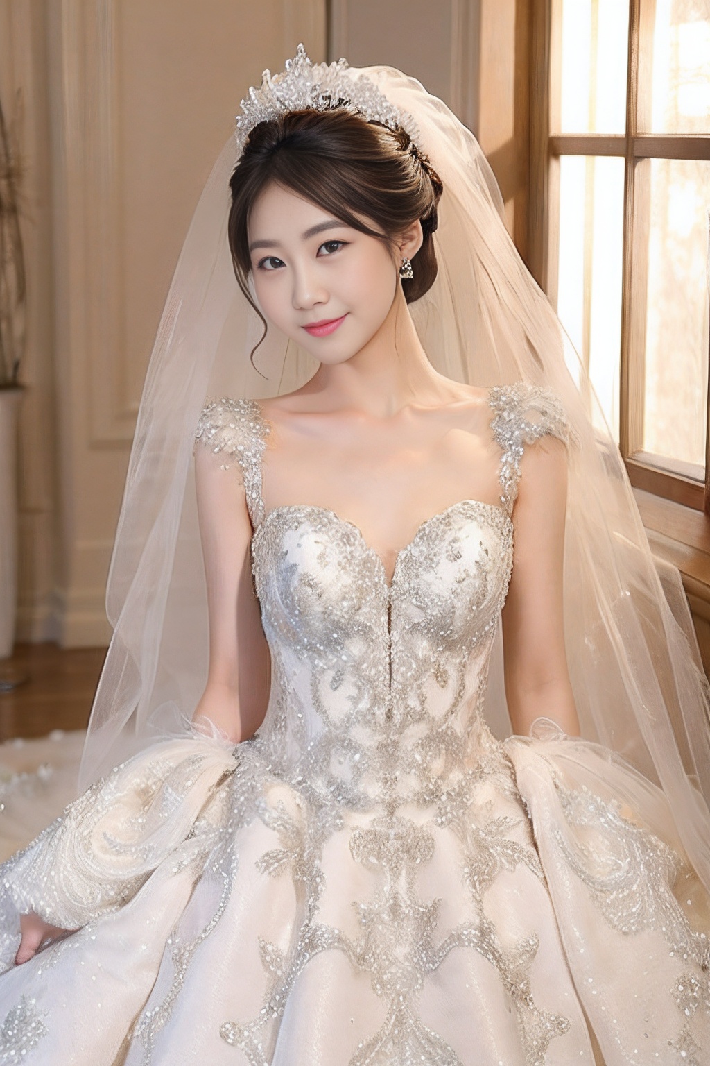 1girl,  Wedding dress on Tensor.Art