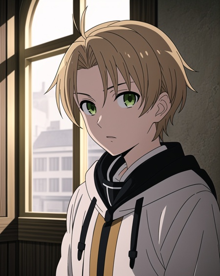mushoku tensei style,  1boy,  male focus on Tensor.Art