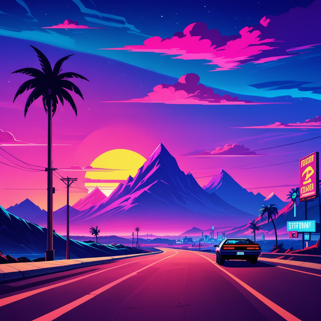 (vaporwave,  by Riendonut,  by Christopher Balaskas) on Tensor.Art