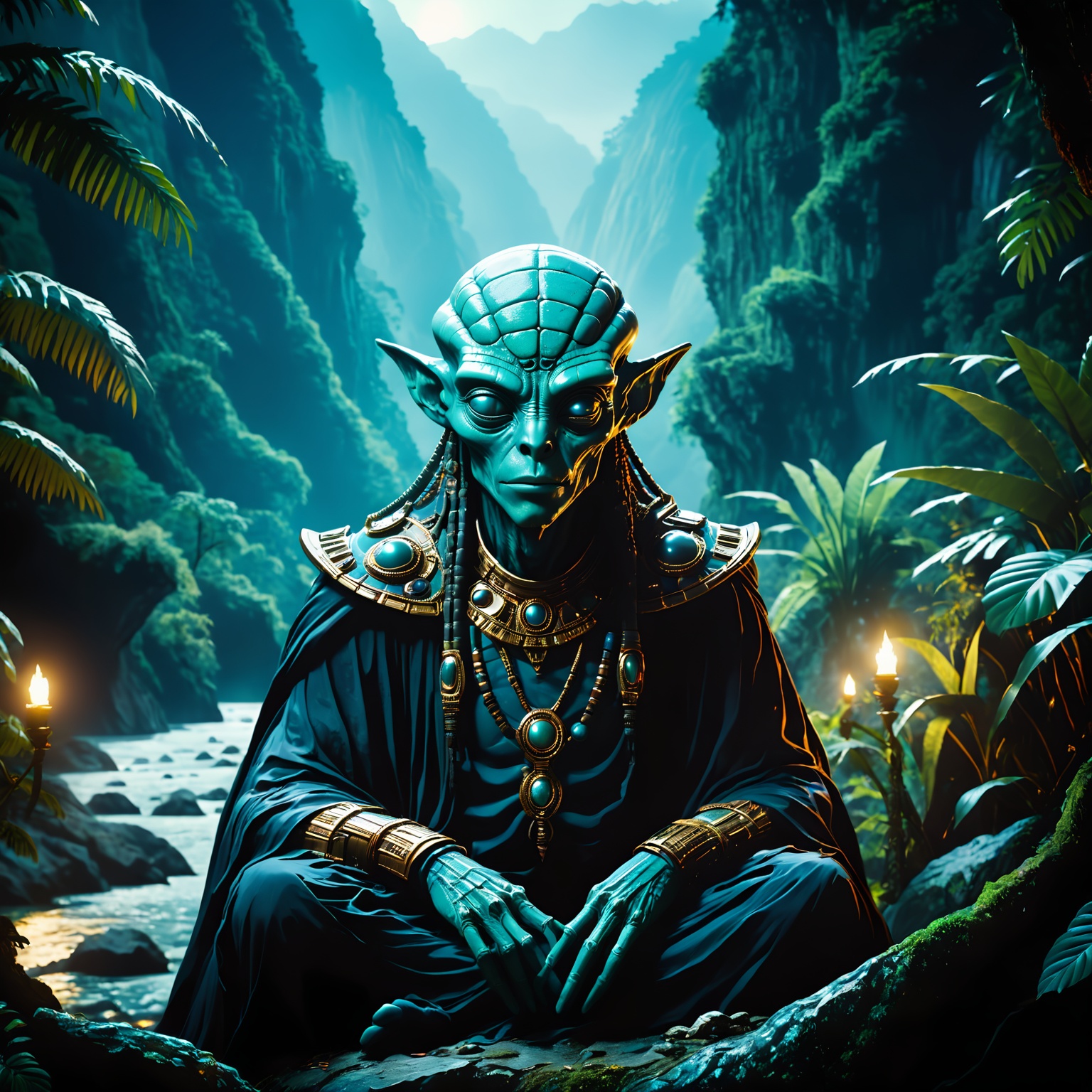cinematic film still nodf_xl,  high quality,  Ancient alien on Tensor.Art