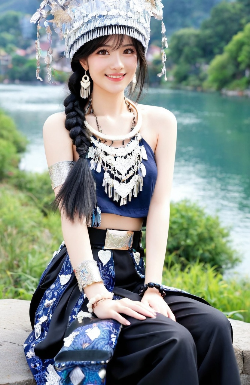 1girl,  solo,  jewelry on Tensor.Art