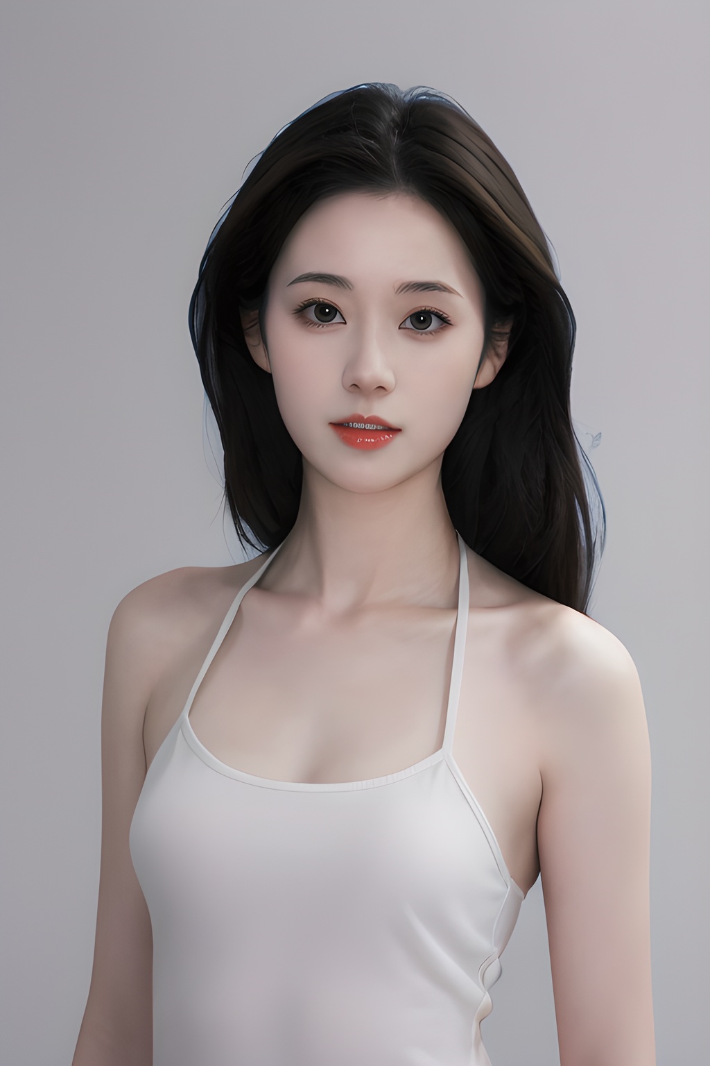 <lora:0827_05:0.7>simple background, (masterpiece, best quality:1.4),finely detailed,1girl,solo,pale skin,perfect body,(half body photo:1.5),, 1girl,realistic,masterpiece, best quality, photorealistic, HDR,detail