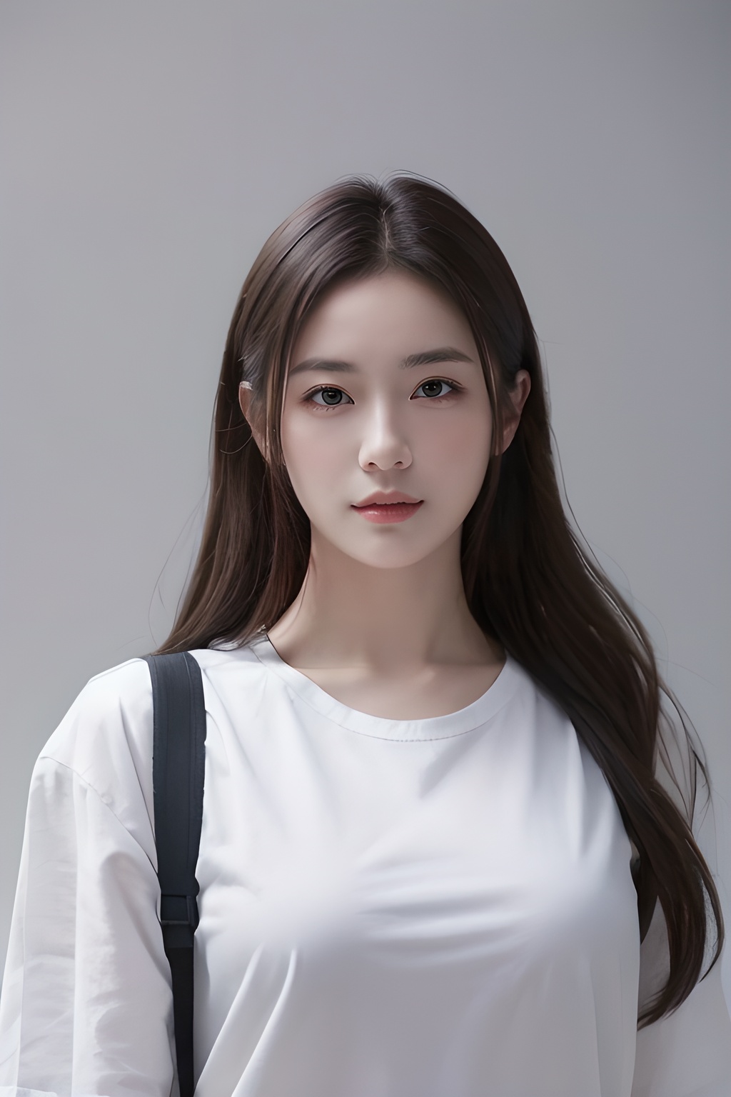 <lora:0809_01:0.7>,simple background,white_shirt,, 1girl,realistic,masterpiece, best quality, photorealistic, HDR,detail