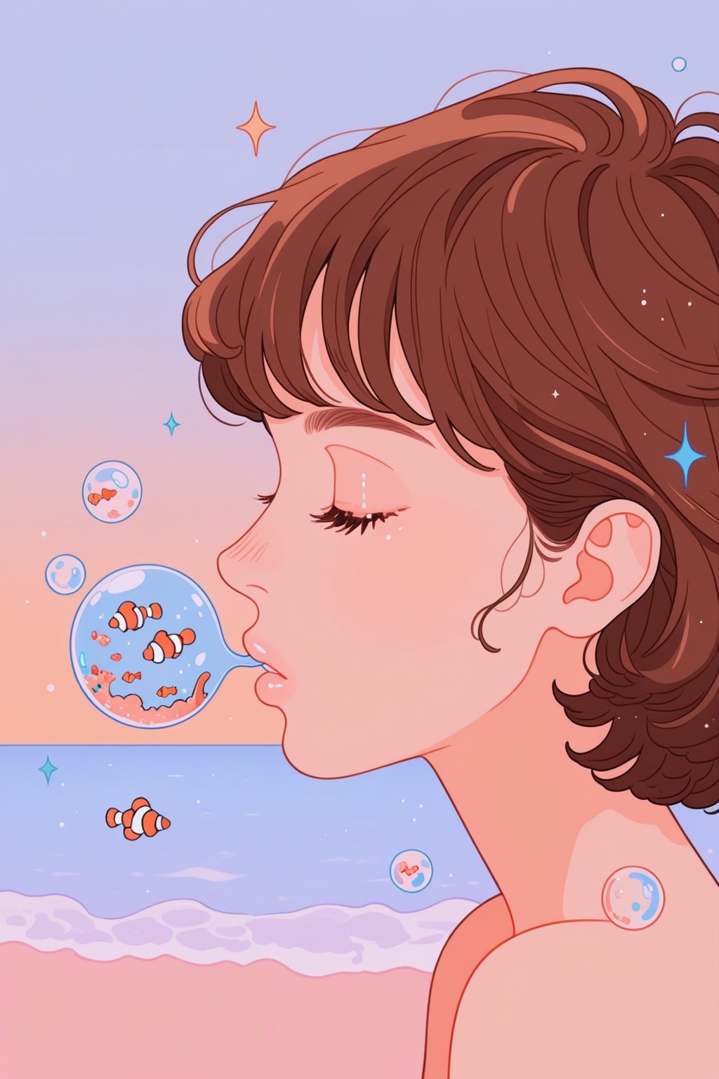 1girl,  closed eyes,  solo on Tensor.Art