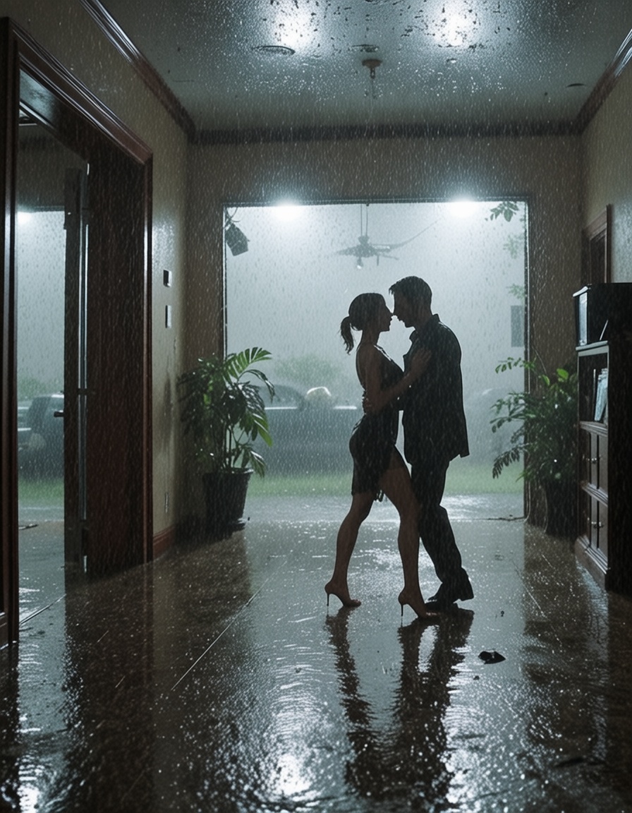 eheavyrain,  couple dancing in the living room,  indoors on Tensor.Art