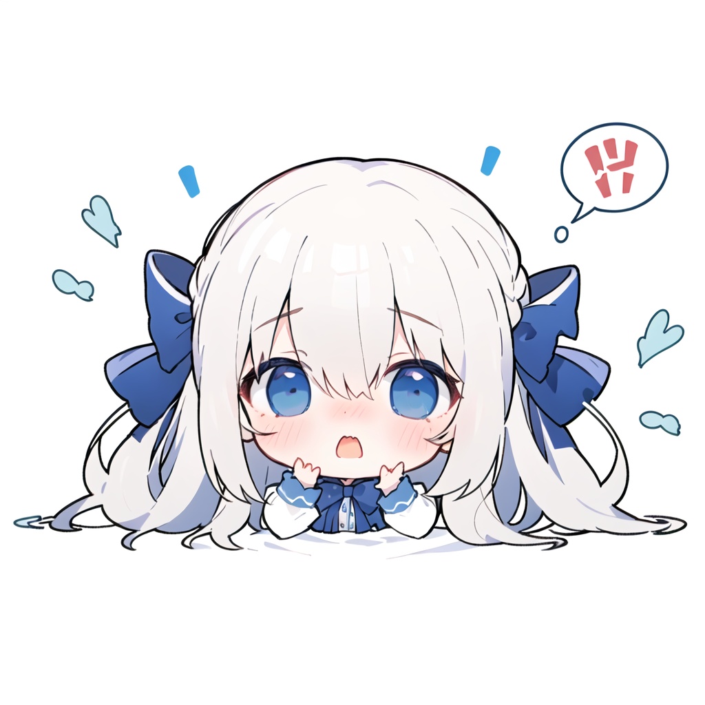 <lora:QteaLoCon:1>,chibi,1girl, solo,panicking, <|> <|>, spoken blush,