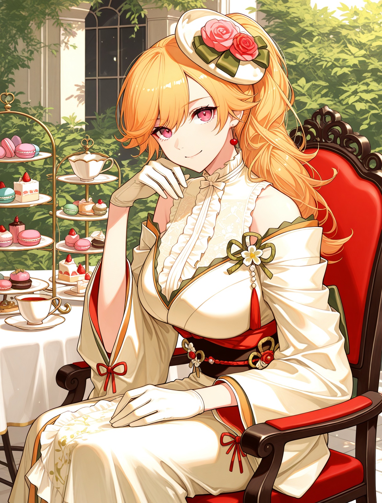 richelieu \(evergreen prophecy\) \(azur lane\),  sitting,  solo by sk on Tensor.Art