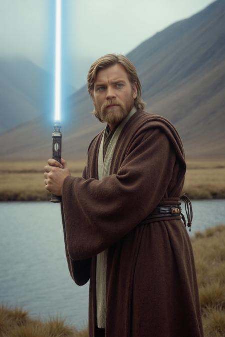 photograph,  Seductive 0b1wank3n0bi obiwan_kenobi-000001,  wearing tunic on Tensor.Art