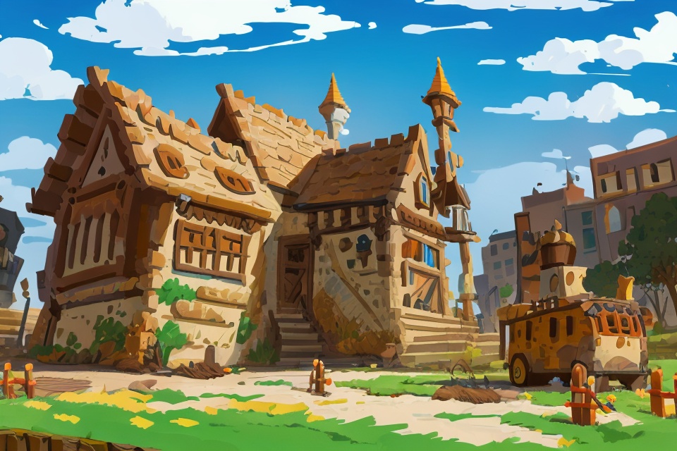 好吃米-illustration游戏建筑风景 by 米饭不好吃 on Tensor.Art