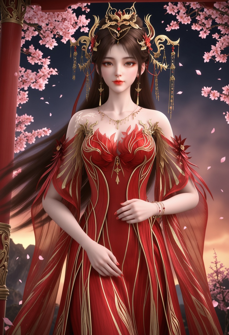 火灵儿_大婚服装-国漫-Illustrious光辉 by 云落 on Tensor.Art