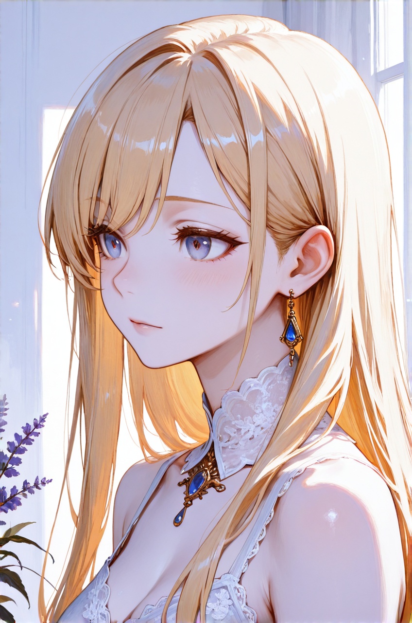 masterpiece,  best quality,  elegant young woman portrait on Tensor.Art