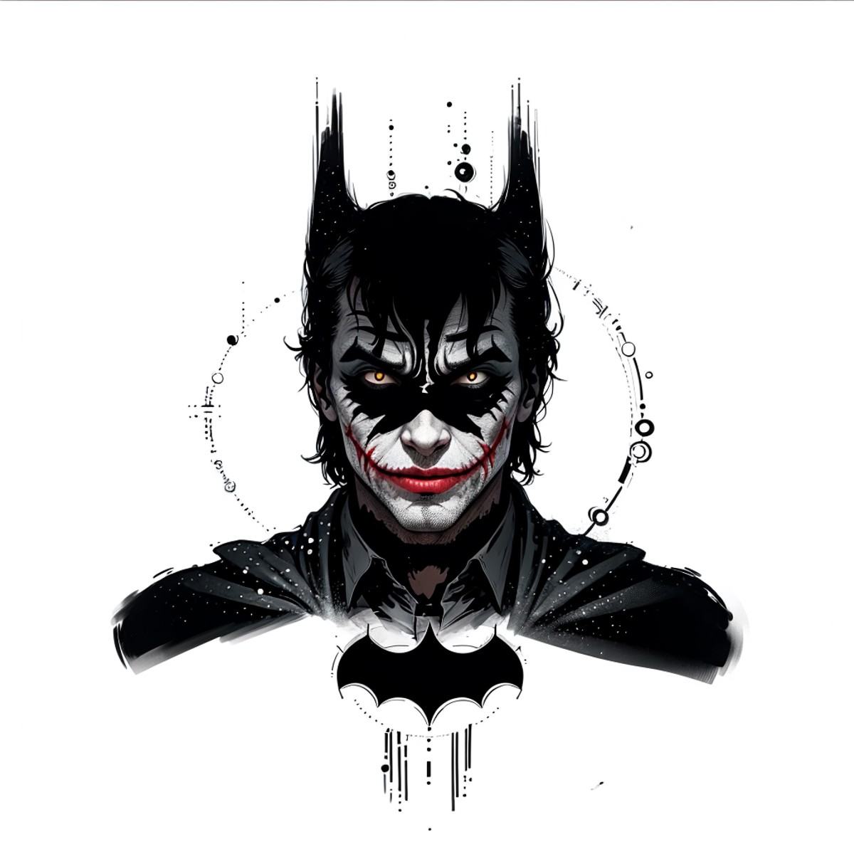 A joker portrait in the style of b1nk on Tensor.Art