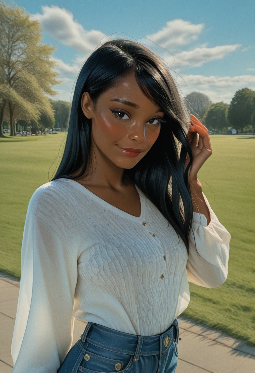 (solo),  (1girl),  black hair on Tensor.Art