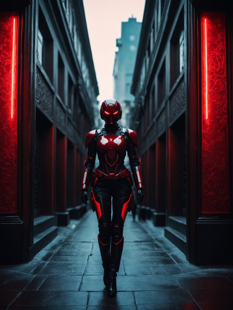 photograph CyborgCosplay, walking in the shadow, glowing red eyes, 50mm . cinematic 4k epic detailed 4k epic detailed photograph shot on kodak detailed cinematic hbo dark moody, 35mm photo, grainy, vignette, vintage, Kodachrome, Lomography, stained, highly detailed, found footage, CyborgCosplay, walking in the shadow, glowing red eyes, dynamic, ambient light, detailed, intricate, elegant, highly colorful, very strong, sharp focus, dramatic, illuminated background, professional fine detail, polished, complex, beautiful, artistic, color, winning, grand elaborate excellent, expressive, cinematic, symmetry, fantastic, pure, wonderful, perfect, delicate