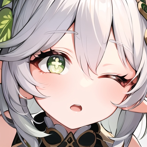 (masterpiece, best quality:1.2),insanely detailed,absurdres,ultra-highres,ultra-detailed,best quality,slender,kawaii,perfect symmetrical face,ultra cute girl,ultra cute face,ultra detailed eyes,ultra cute,ultra beautifu,toeless legwear,nahida \(genshin impact\),symbol-shaped pupils,1girl,solo,loli,<lora:nahida-000008:1>,+_+,close-up face,open mouth,one eye closed,eye focus,