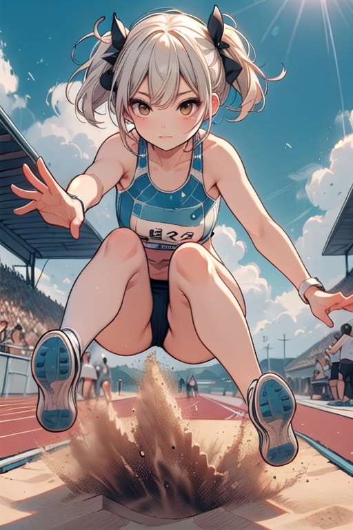 ((long jump)),  ((sand pit)),  ((dust)) on Tensor.Art