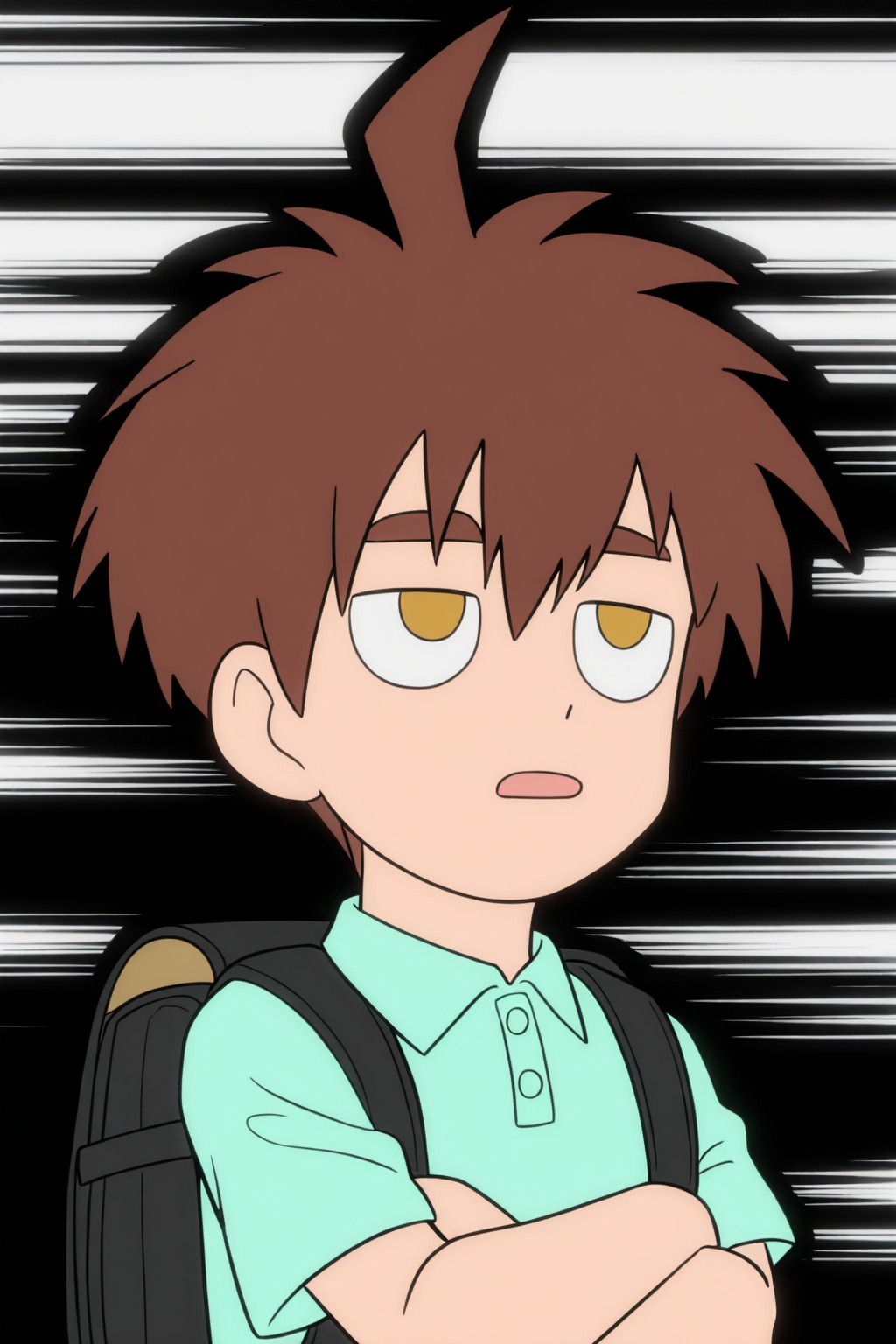 tongdi,  brown hair,  golden eyes on Tensor.Art