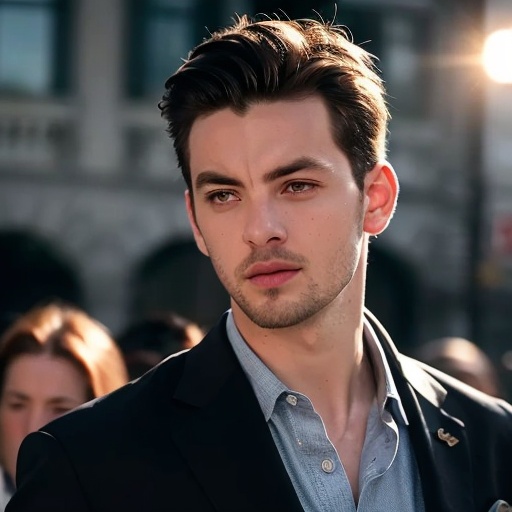 The Atmosphere of Film Cinema, captivating visuals, RAW photo, full sharp, high quality, delicate features,contour light,backlighting,Professional photography,,exquisite composition,upper body,black suit,look at the viewer1boy,sportsman, Visual_Optimization, Color_Harmonization, 