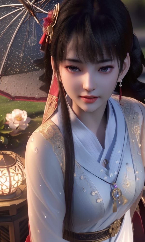 <lora:399-DA-少年歌行-华锦:0.8> ,(,1girl, ,best quality, ),looking at viewer, ,ultra detailed 8k cg, ultra detailed background,  ultra realistic 8k cg, flawless,  tamari \(flawless\), professional artwork, famous artwork, cinematic lighting, cinematic bloom, (( , )),, dreamlike, unreal, science fiction,  luxury, jewelry, diamond, pearl, gem, sapphire, ruby, emerald, intricate detail, delicate pattern, charming, alluring, seductive, erotic, enchanting, hair ornament, necklace, earrings, bracelet, armlet,halo,masterpiece, (( , )),,  ,cherry blossoms,(((, night,night sky,,  ultra high res, (photorealistic:1.4), raw photo, 1girl, , rain, sweat, ,wet, )))(( , ))   (()), (),