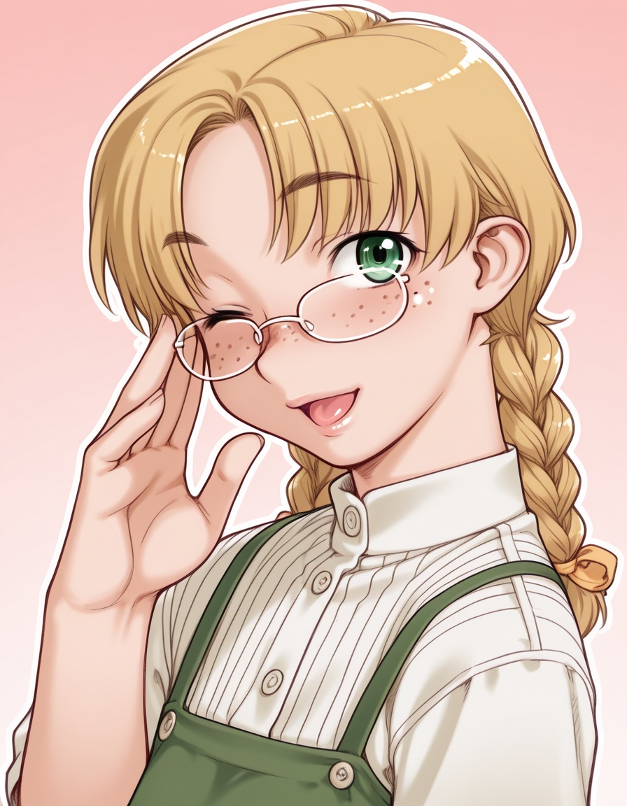 ktstyle,  1girl,  wink on Tensor.Art
