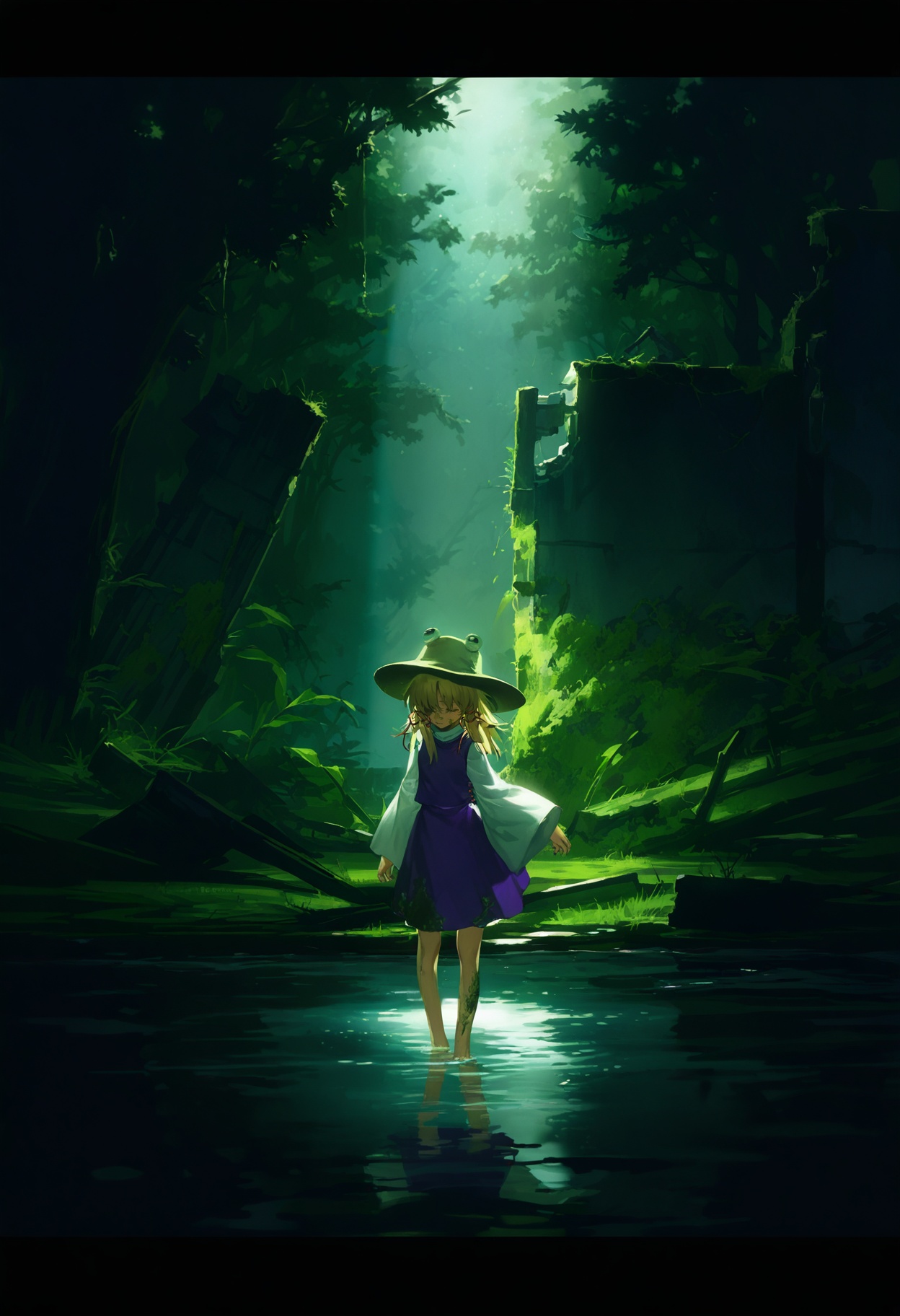 moriya suwako,  touhou,  1girl on Tensor.Art