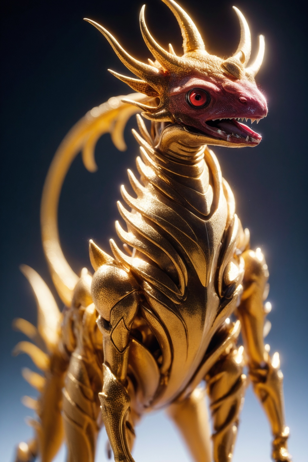 no humans,  red eyes,  creature on Tensor.Art