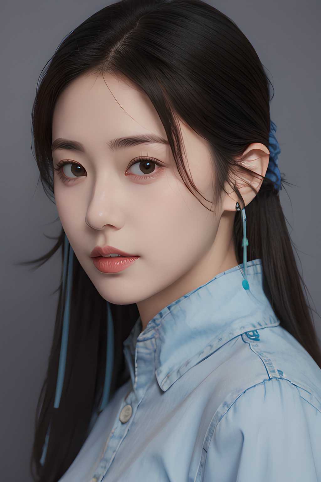 <lora:0808_10:0.7>,simple background,shirt,, 1girl,realistic,masterpiece, best quality, photorealistic, HDR,detail
