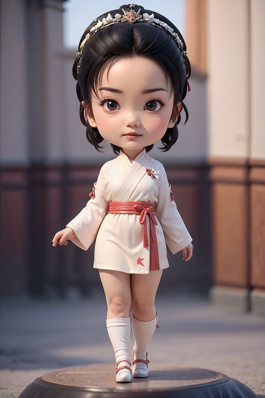 (best quality:1.4),(masterpiece:1.4),(8K:1.4),(extremely detailed:1.4),1girl,(black eyes:1.2),(black hair:1.2),full body,(chibi:1.4),
