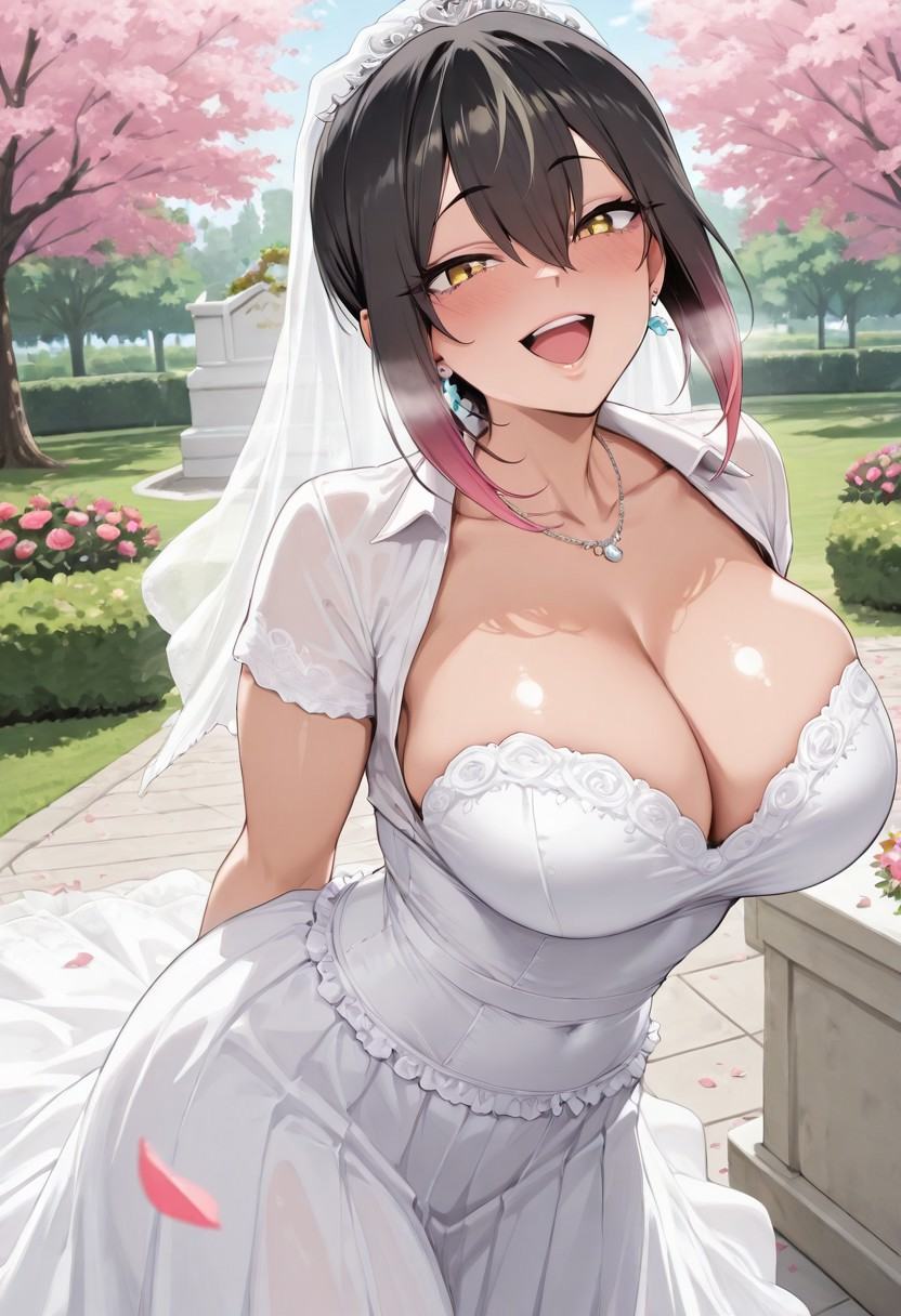 shizuku,  medium hair,  gyaru on Tensor.Art