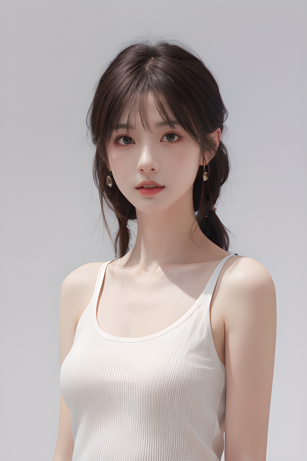 <lora:0810_09:0.7>,simple background,****_top,, 1girl,realistic,masterpiece, best quality, photorealistic, HDR,detail