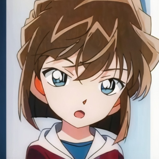 1girl,solo,brown hair,open mouth,blue eyes,short hair,looking at viewer,bangs,:o,<lora:huiiyuan0.02:1>,
