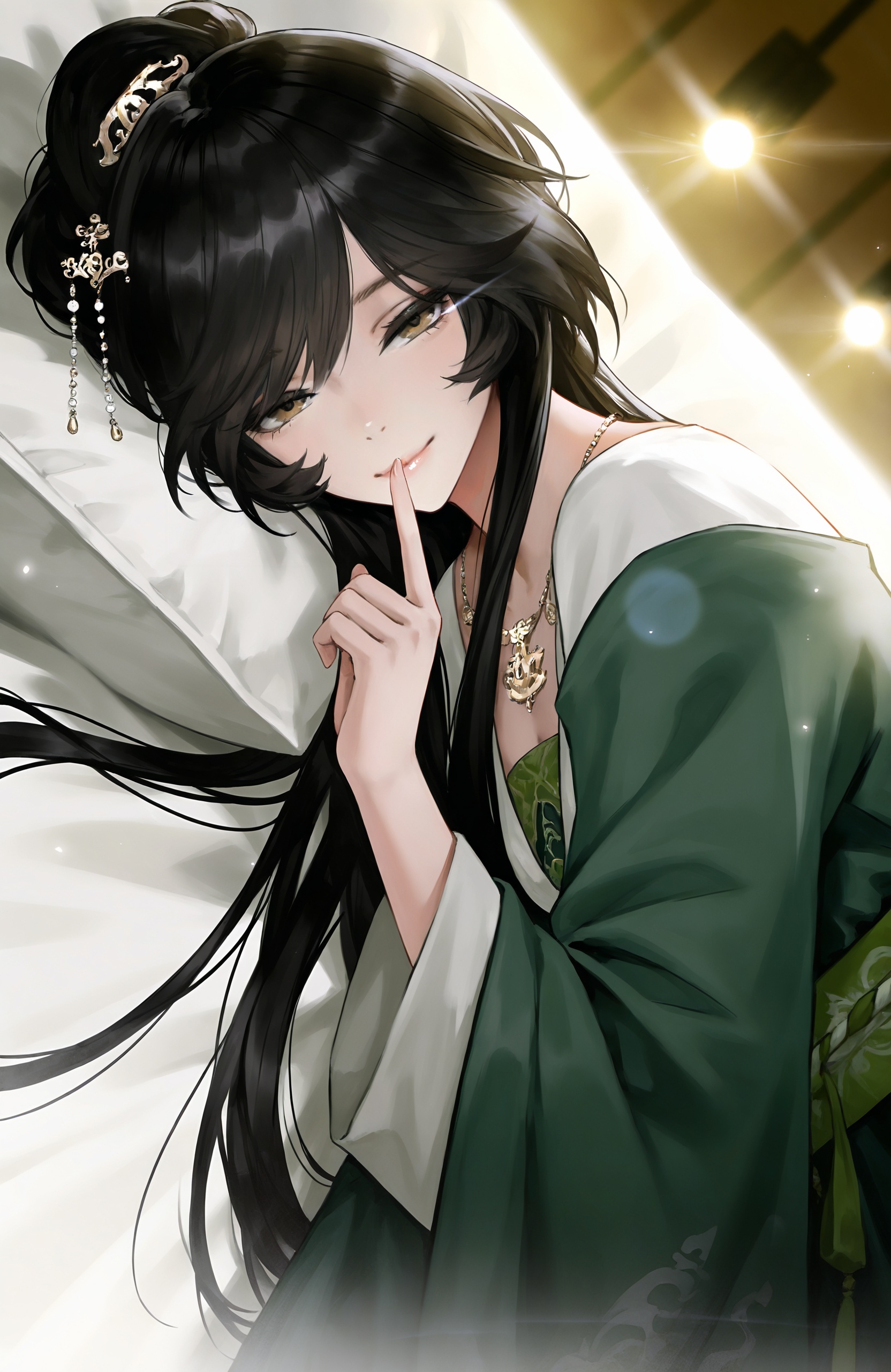 1girl,  long hair,  black hair by 天海TianHai on Tensor.Art