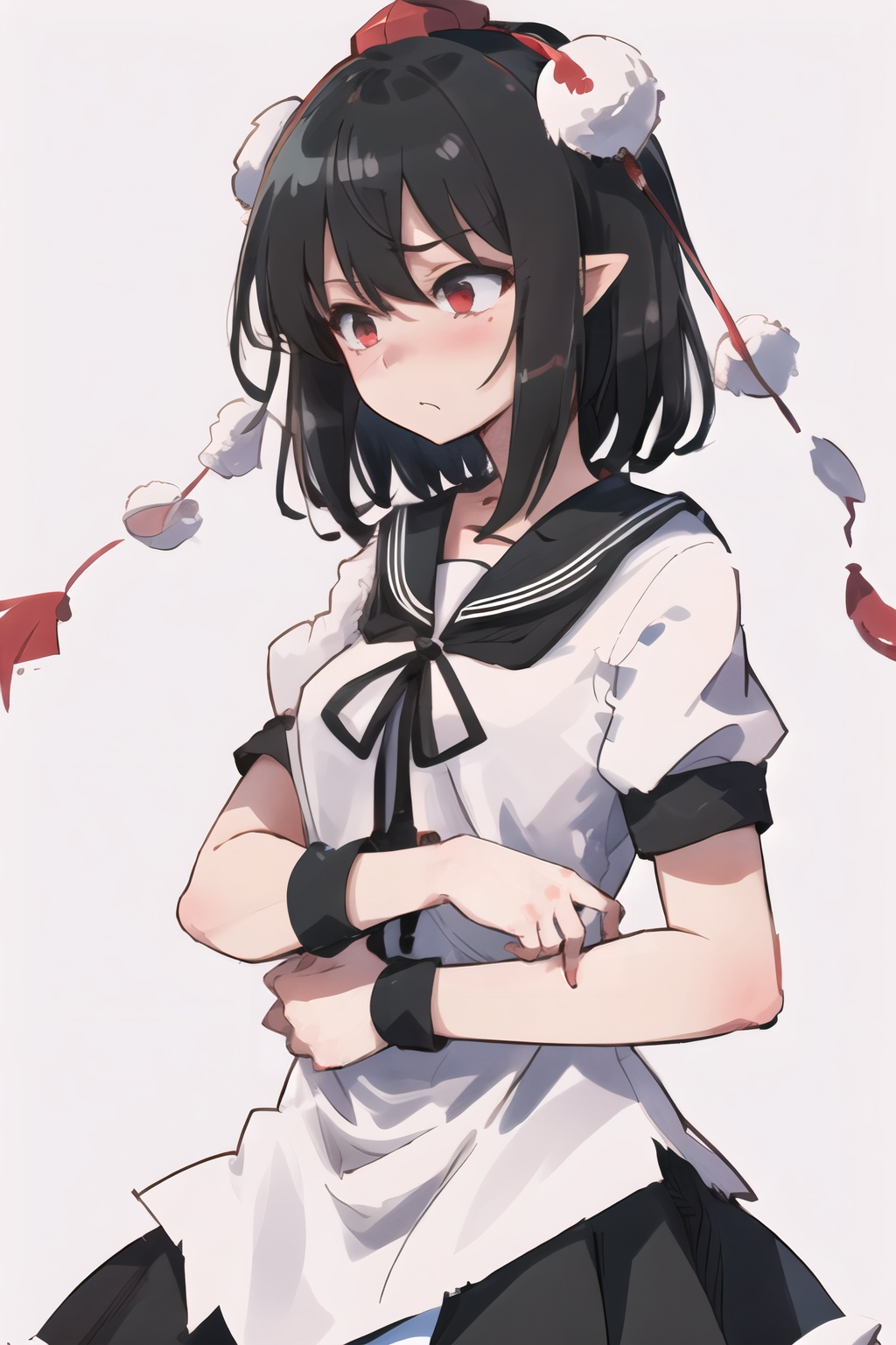 aya body,1girl,solo,shameimaru aya,<lora:shameimaru aya nai005:0.7>,serafuku,