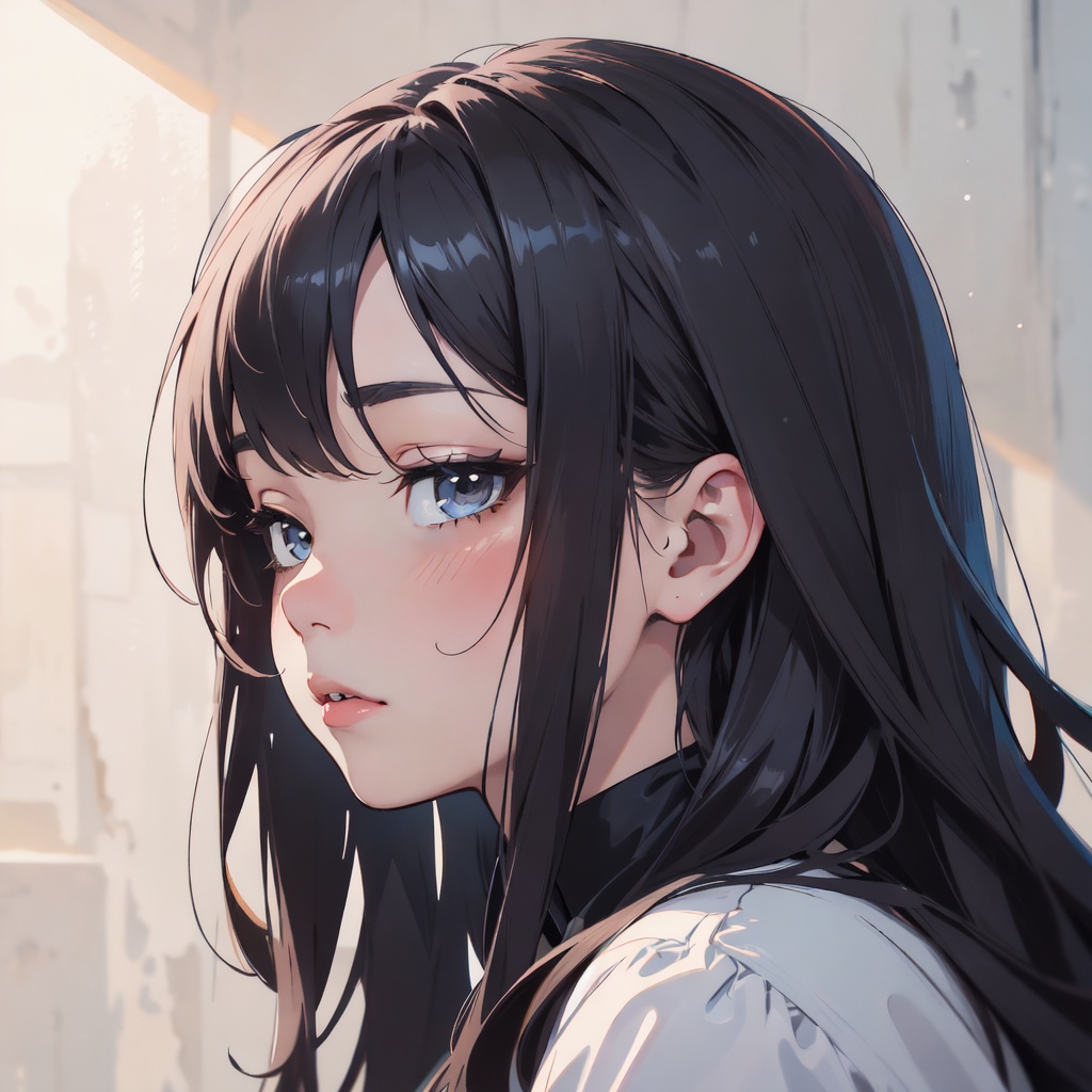kawaii illustration,  colorful sketch,  emo girl on Tensor.Art