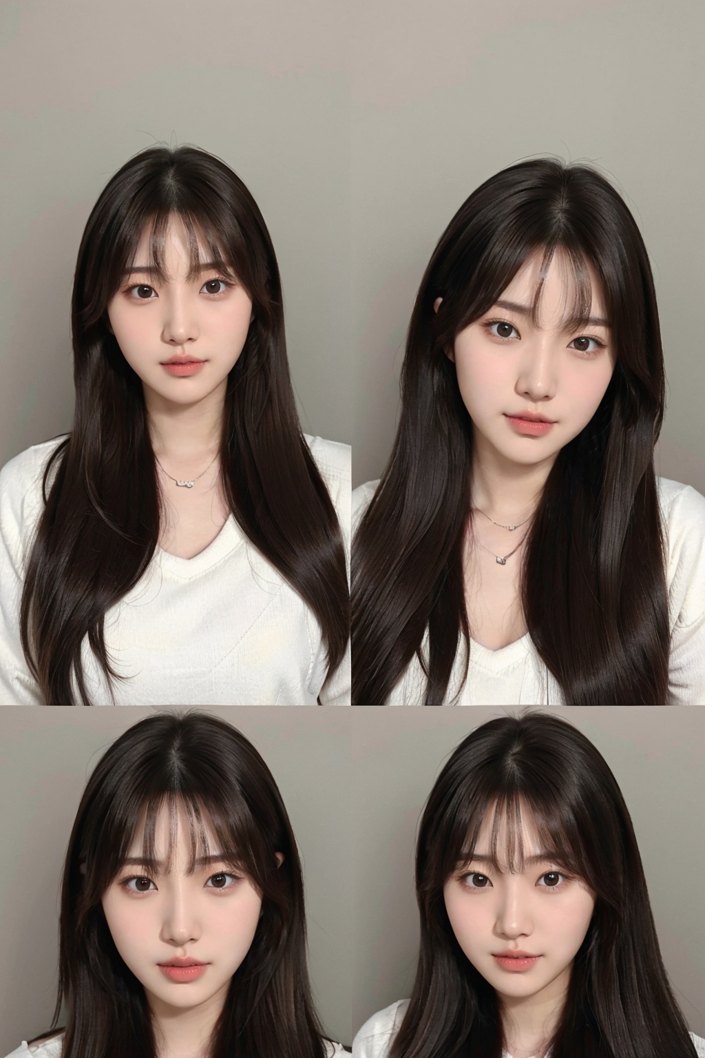 korean girl,  beautiful,  long hair on Tensor.Art