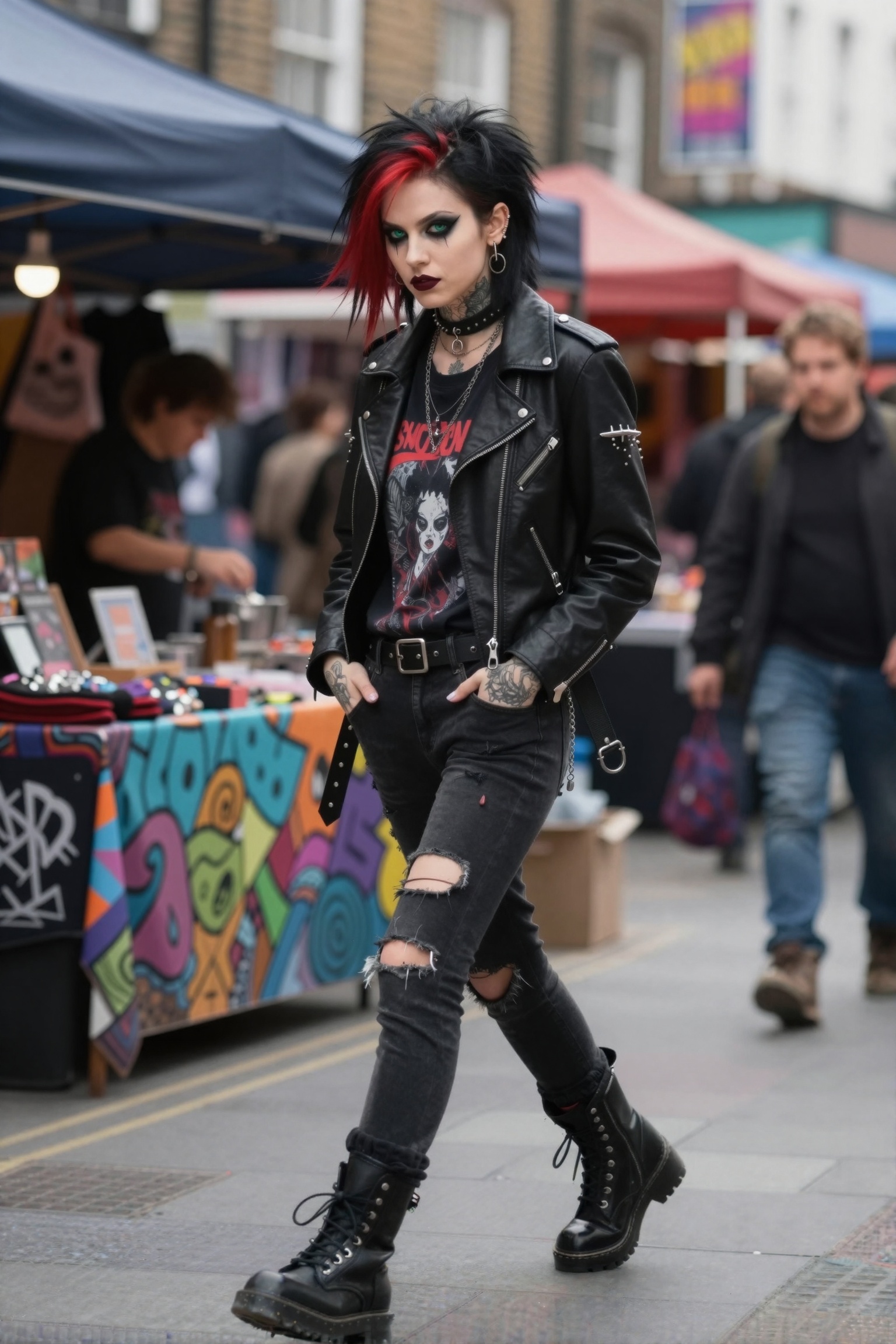 Ani2rel,  newgothiccore,  gothic girl on Tensor.Art