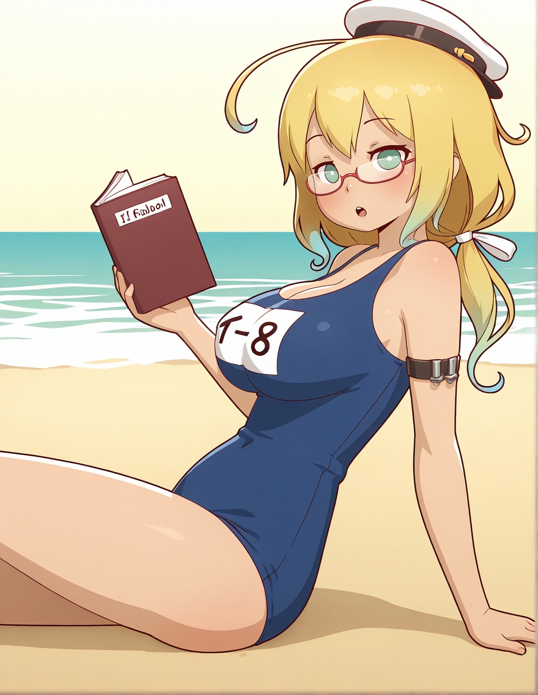 mikeinel,  i-8 \(kancolle\),  semi-rimless eyewear on Tensor.Art